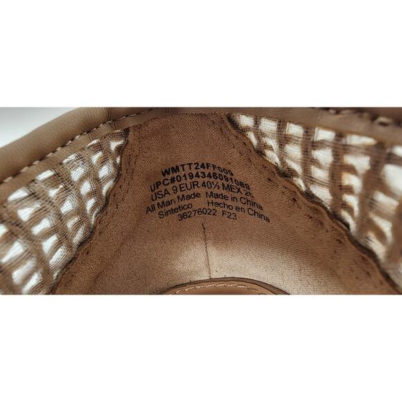 Time and Tru Womens WMTT24FF009 Brown Woven Cap Toe Slip On Size 9 Ballet Flats - Picture 10 of 11